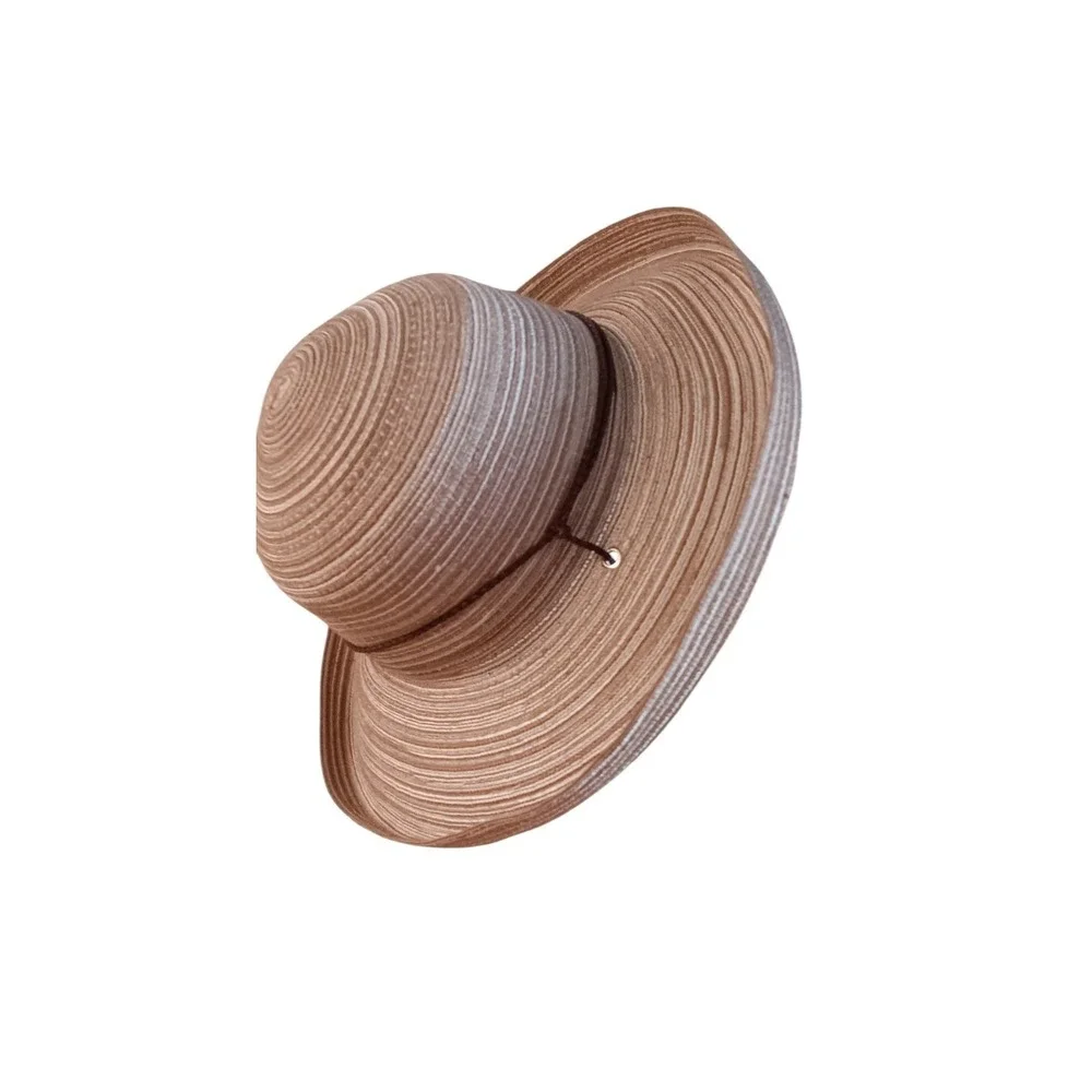 San Diego Hat Company Beige Wide Brim Sun Hat with Chin Cord